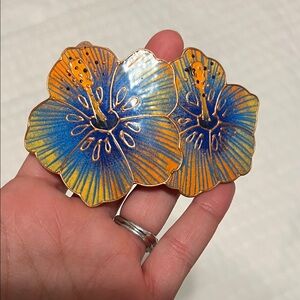 Vibrant Floral Hair Clip